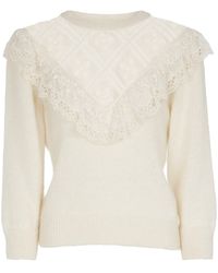 Costarellos Mohair-blend Sweater - White