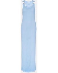 Jean Paul Gaultier - Cotton Jersey Maxi Dress - Lyst