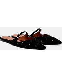 Zimmermann - Aura Studded Suede Mules - Lyst