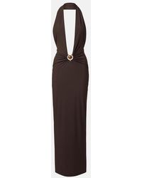 Christopher Esber - Embellished Halterneck Maxi Dress - Lyst