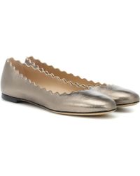 Chloé Lauren Ballerinas - Metallic