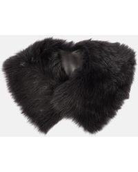 TOTEME - Kragen Aus Shearling Mit Leder - Lyst