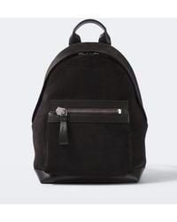 Tom Ford - Buckley Leather-Trimmed Suede Backpack - Lyst