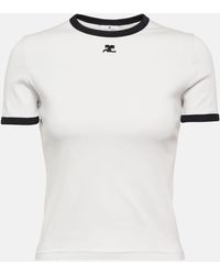 Courreges - T-Shirt Reedition aus Baumwolle - Lyst