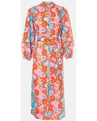 Poupette - Hemdblusenkleid Cathy Aus Baumwolle - Lyst