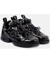 Noir Kei Ninomiya - Studded Brogue Sneakers - Lyst