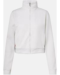 Gucci - Ribbed-Knit Cropped Sweatshirt - Lyst