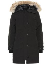 Canada Goose Parka Lorette con pelliccia - Nero