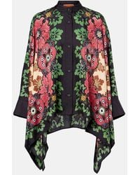 La DoubleJ - Foulard Printed Silk Twill Shirt - Lyst