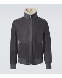 Brunello Cucinelli - Cashmere-Trimmed Shearling Blouson Jacket - Lyst