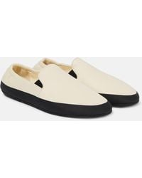 The Row - Tech Leather Loafers - Lyst