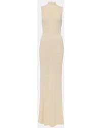 AYA MUSE - Berin Knitted Cotton-blend Maxi Dress - Lyst