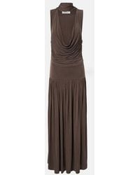 AYA MUSE - Alyve Draped Halterneck Maxi Dress - Lyst