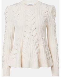 McQueen - Cable-Knit Wool And Cashmere Sweater - Lyst