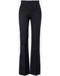 Chloé - Virgin Wool Gabardine Flared Pants - Lyst