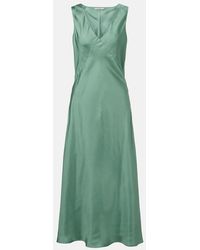 Asceno - Provence Silk Twill Slip Dress - Lyst