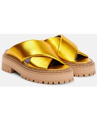 Proenza Schouler - Metallic Leather Sandals - Lyst
