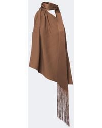 ‎Taller Marmo - Astor Scarf-Detail Crepe Cady Top - Lyst