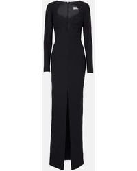 Rasario - Cutout Crepe Maxi Dress - Lyst