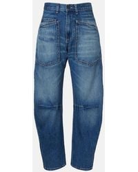 Nili Lotan - Shon Barrel-Leg Jeans - Lyst