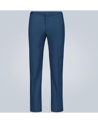 Incotex Pantalon slim en coton - Bleu
