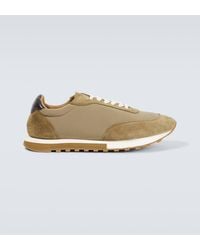 The Row - Owen Runner Suede-trimmed Sneakers - Lyst