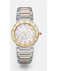 BVLGARI - Uhr Mit 18Kt Gelbgold, Diamanten Und Rubellit - Lyst