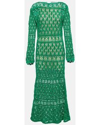 Anna Kosturova - Crochet Cotton Maxi Dress - Lyst