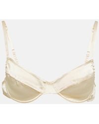 Miu Miu - Buegel-Bh Aus Satin - Lyst