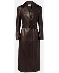 The Row - Raisa Leather Coat - Lyst