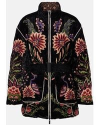 FARM Rio - Marvelous Garden Belted Reversible Puffer Jacket - Lyst