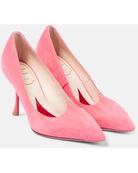 Roger Vivier - Pumps I Love Vivier in suede - Lyst