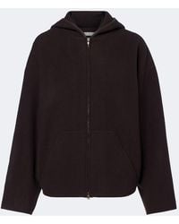 Max Mara - Wool And Cashmere-Blend Hoodie - Lyst