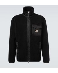 Moncler - Jacke Aus Teddyfleece - Lyst