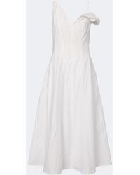 Rohe - Off-Shoulder Cotton-Blend Midi Dress - Lyst