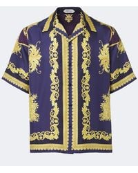 Versace - Barocco Silk Twill Shirt - Lyst