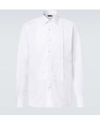 Tom Ford - Cotton Voile Tuxedo Shirt - Lyst
