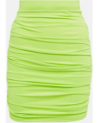 Alex Perry - Ruched High-rise Miniskirt - Lyst