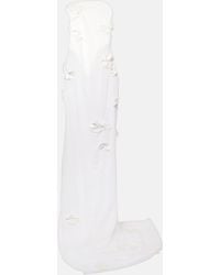 Jacquemus - Embroidered Silk-blend Mousseline Maxi Dress - Lyst