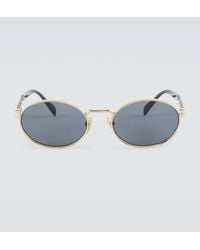 Prada - Logo Oval Sunglasses - Lyst