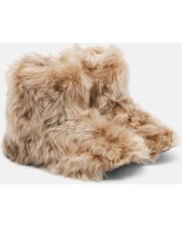 Christen - Big Shearling Ankle Boots - Lyst