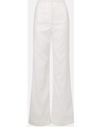 Veronica Beard - Jude Linen-Blend Wide-Leg Pants - Lyst