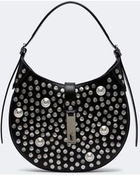 Polo Ralph Lauren - Polo Id Small Studded Leather Shoulder Bag - Lyst
