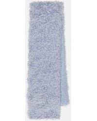 Miu Miu - Echarpe En Mohair, Coton Et Laine - Lyst