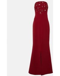 Safiyaa - Makkari Embellished Strapless Crepe Gown - Lyst