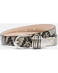 DEHANCHE - Hollyhock Snake-Effect Leather Belt - Lyst