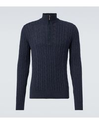 Loro Piana - Mezzocollo Treccia Cashmere Sweater - Lyst