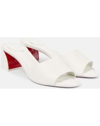 Christian Louboutin - Jane 55 Leather Mules - Lyst