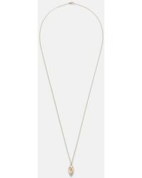 PERSÉE - 9Kt Locket Necklace With Diamonds - Lyst