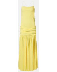 Jacquemus - Vestido Midi Abiha De Jersey Fruncido - Lyst
